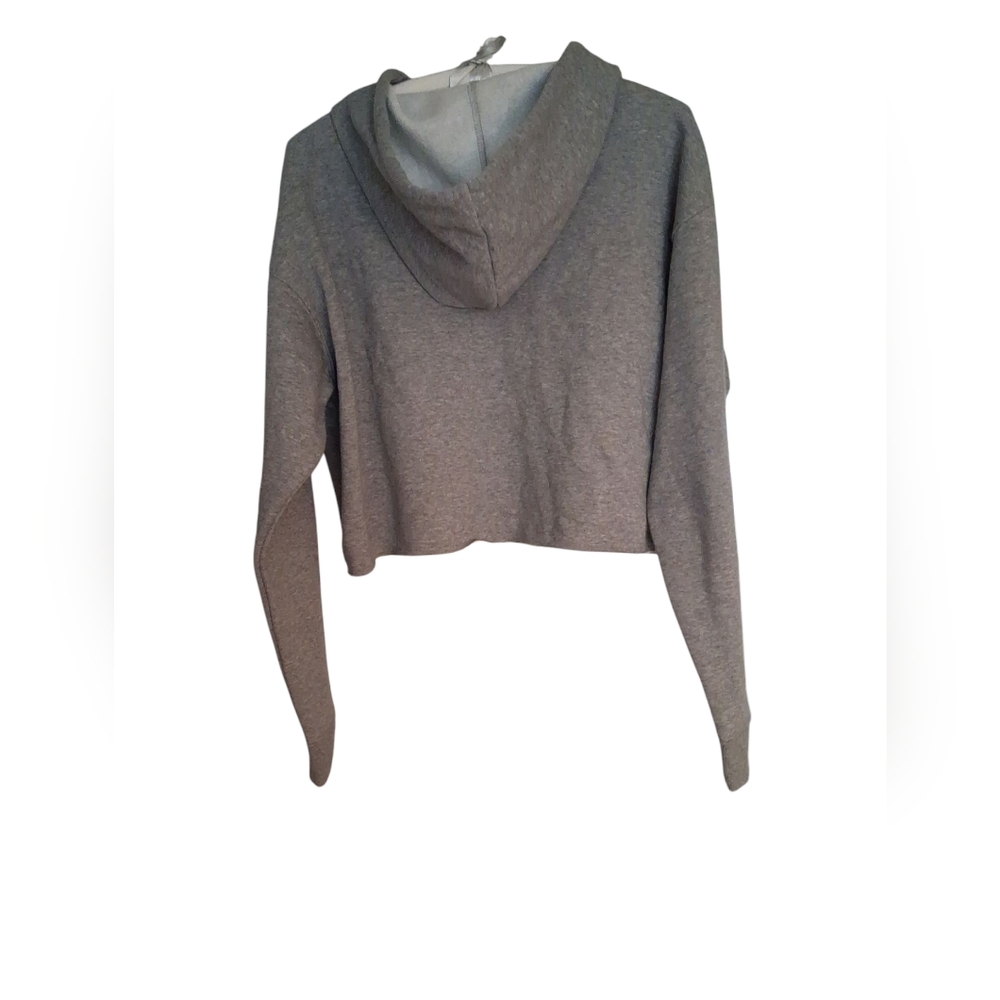 Wild Fable Gray Cropped Hoodie Size L - Picture 2 of 4